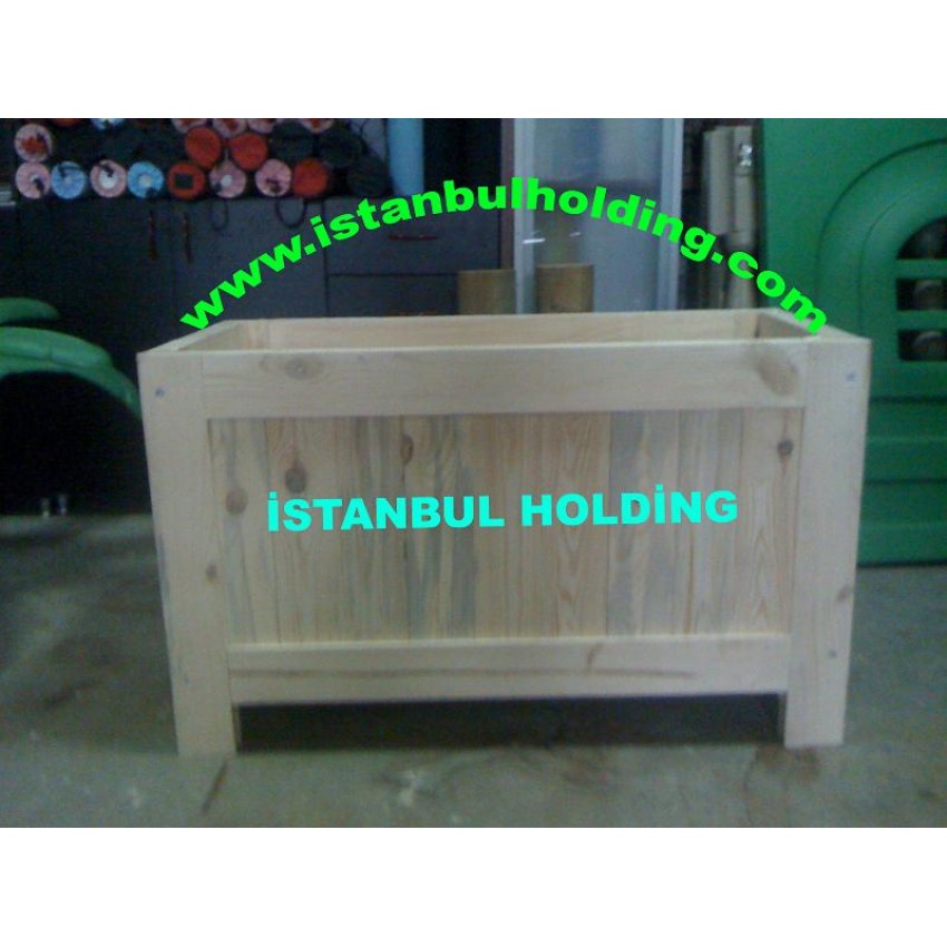 DİKDÖRTGEN MODELİ AHŞAP ÇİÇEKLİK 1