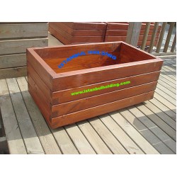 DİKDÖRTGEN MODELİ AHŞAP ÇİÇEKLİK 2