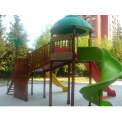 İKİ KULELİ ÜÇ KAYDIRAKLI AHŞAP 2