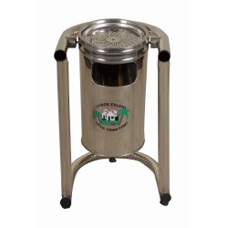 KAFES TİPİ PASLANMAZ BAHÇE ÇÖP KOVASI