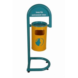 BASTON TİPİ SEYYAR BAHÇE ÇÖP KOVASI