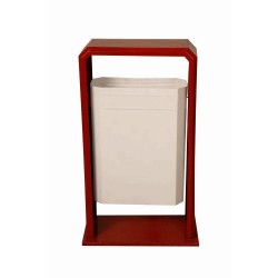 DİKDÖRTGEN MUHAFAZALI BAHÇE ÇÖP KOVASI