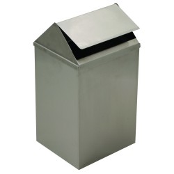 11 LİTRE SALLANIR KAPAKLI PASLANMAZ ÇÖP KUTUSU