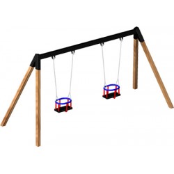 AHŞAP SALINCAK İKİLİ