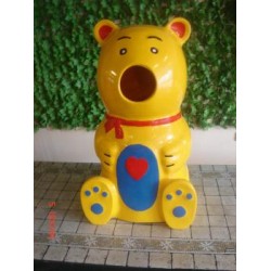 KÜÇÜK AYI TİPİ PLASTİK ÇÖP KUTUSU 