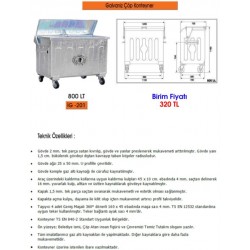 800 LT GALVANİZ ÇÖP KONTEYNERİ 2