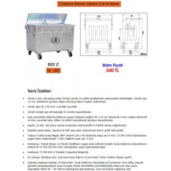 800 LT S.DALDIRMA GALVANİZ ÇÖP KONTEYNERİ